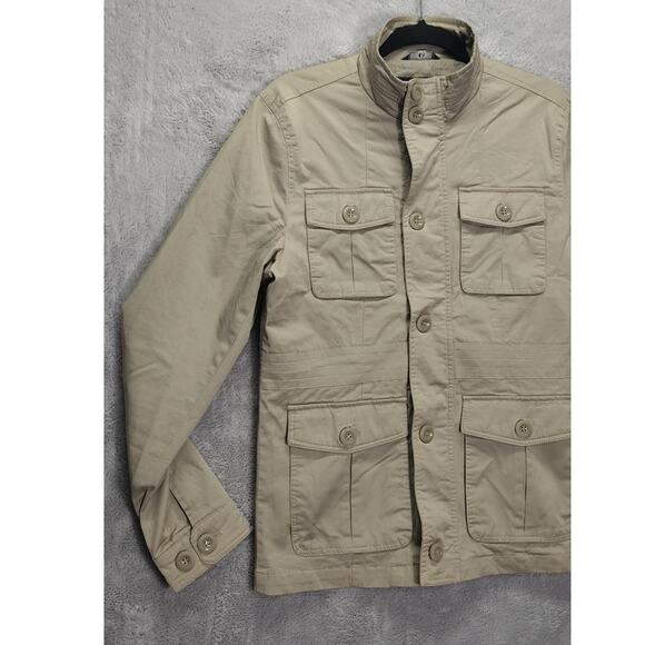 Design Style DS Mens Trapper Jacket Cargo Size 48 Designer Hunting Small Tan - Picture 7 of 12